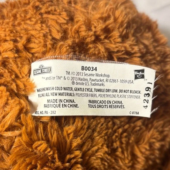 Snuffleupagus Snuffy Plush Sesame Street Workshop Stuffed Animal
Hasbro 2013 - Picture 4 of 12